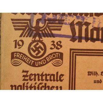 National Socialists Monthly magazine. Espenlaub militaria